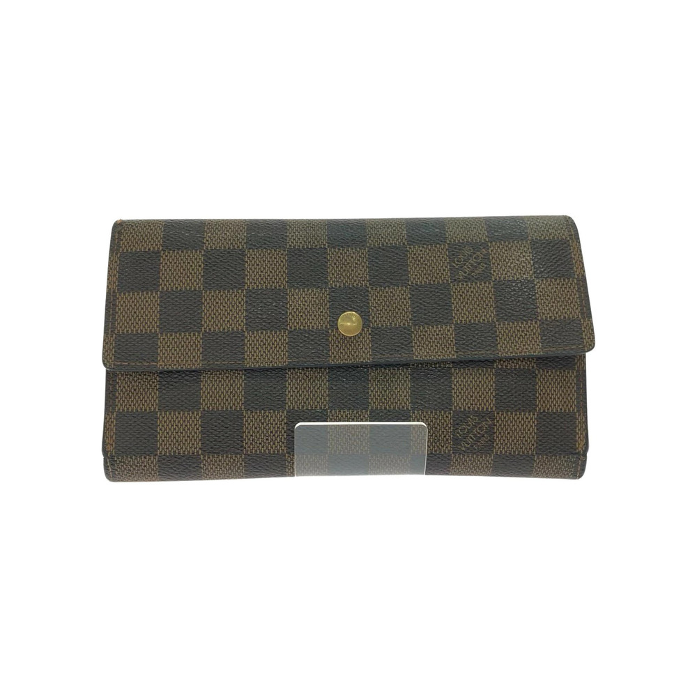 Louis Vuitton Tri fold Long Wallet Damier Portefeuille Tresor International Coin
